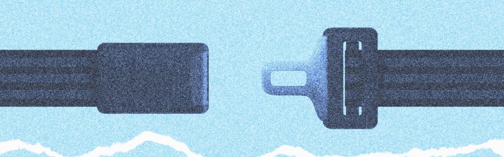 seatbelt over blue background