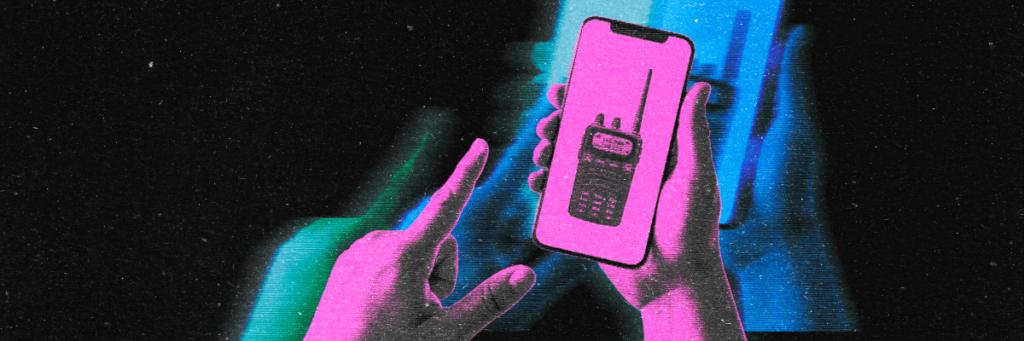walkie talkie app on smartphone