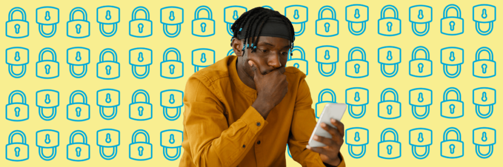 teen boy on cell phone with parental controls