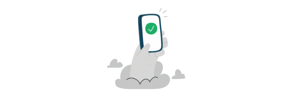 hand holding safe messenger
