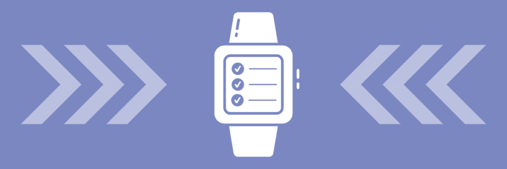 task list on smartwatch icon