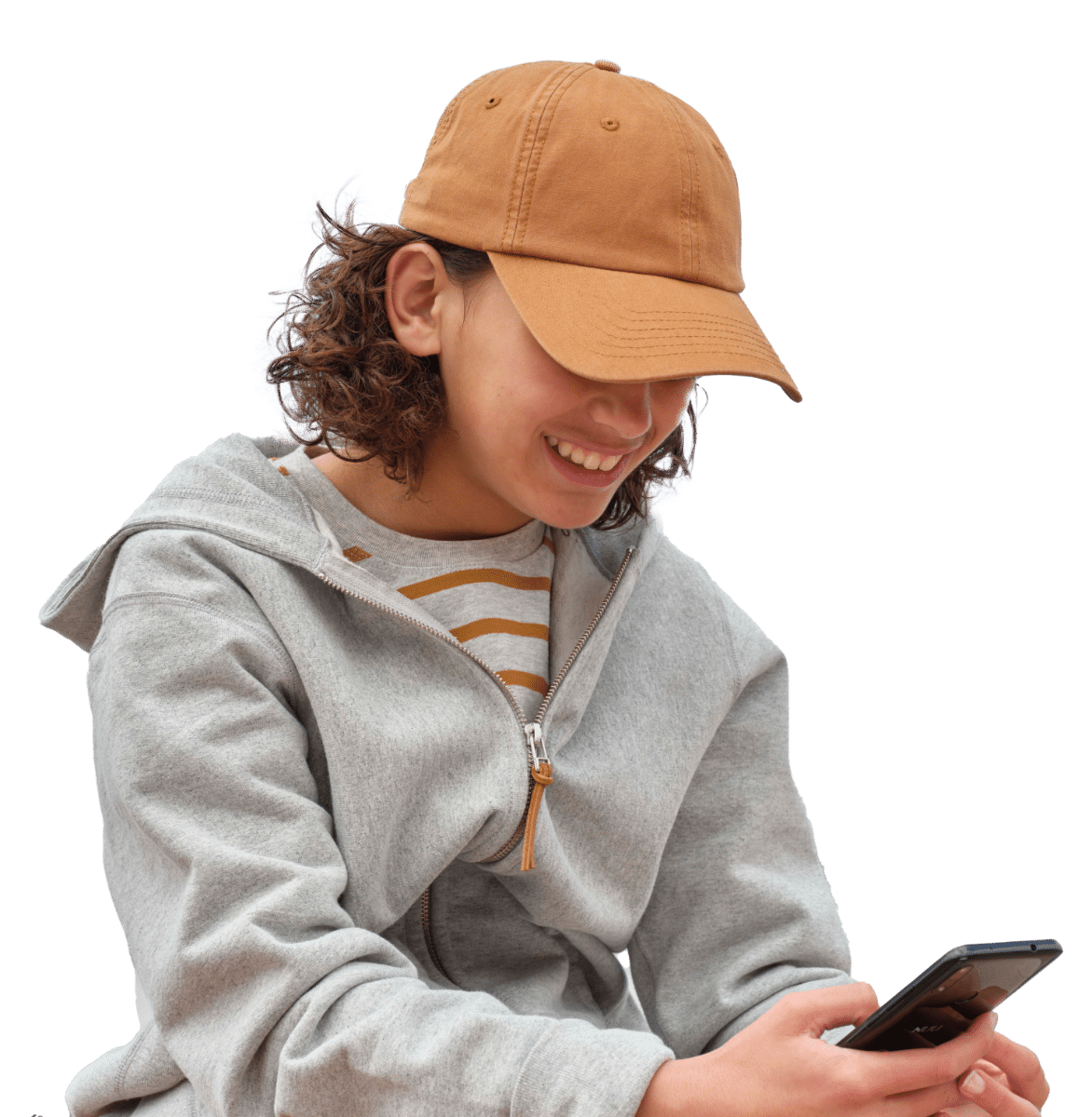 Kid looking at Gabb Phone 4