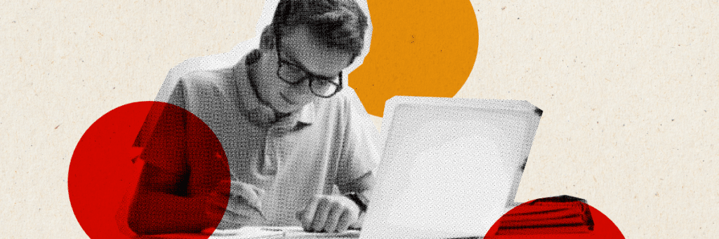 teen boy using chatgpt for his homework